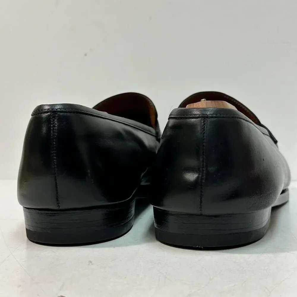 FULLY RESOLED Crockett & Jones Boston Black Calf Penny Loafer UK 12 G US 13 EE